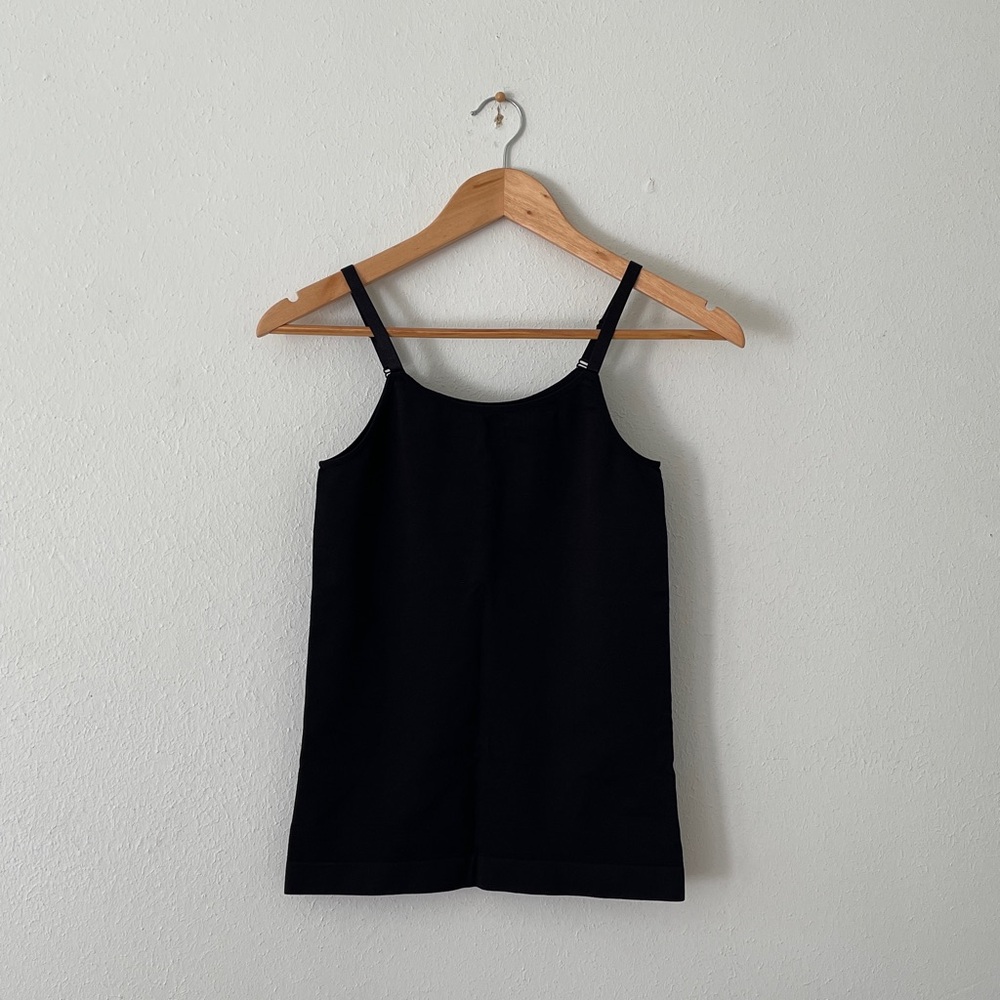 Shapermint Essentials Black Camisole Scoop Tank Cami